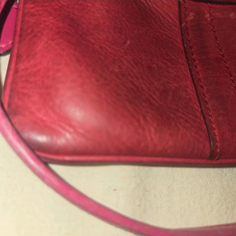 Coach Burgundy Leather Wristlet - Picture 5 of 11